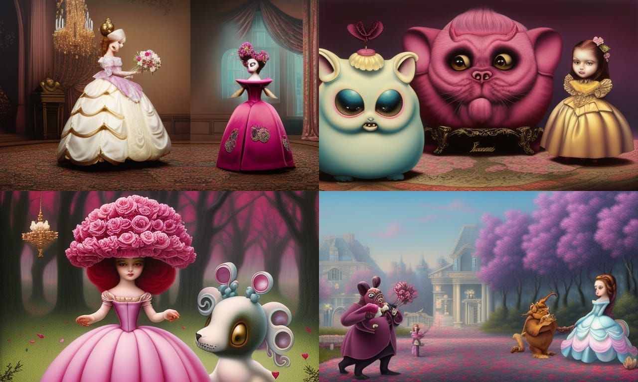 The beauty and the beast by mark ryden