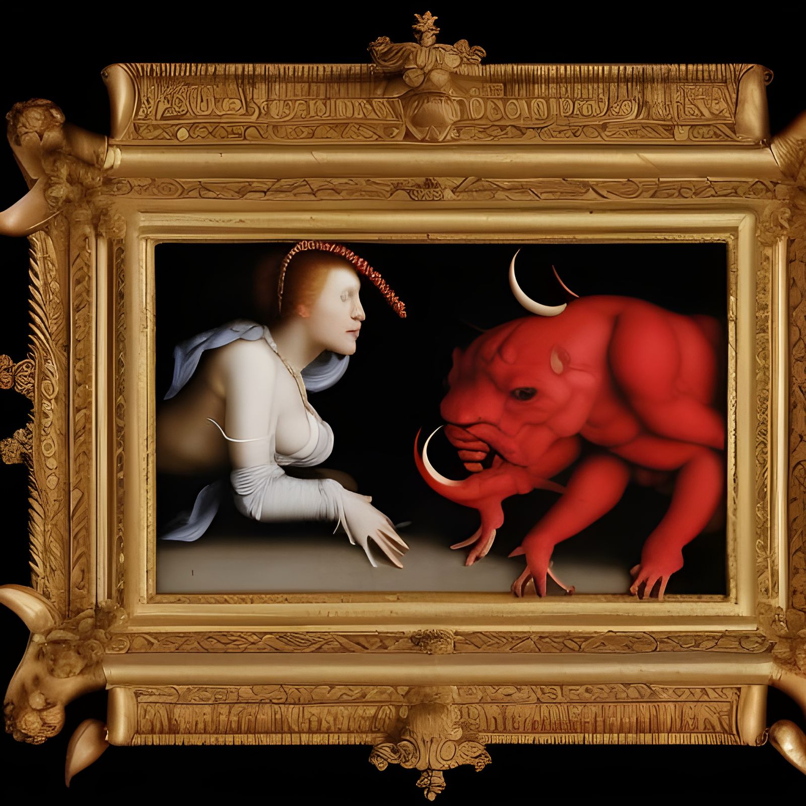 Eve and a red devil