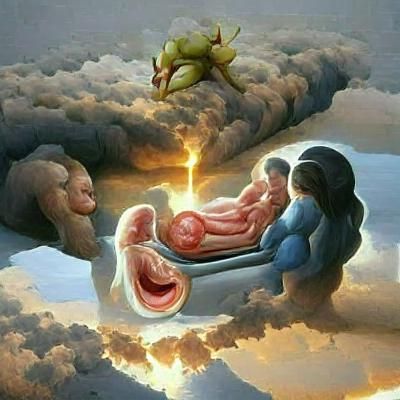 God giving birth .