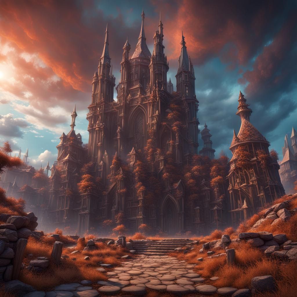vignette detailed matte painting, deep color, fantastical, i...