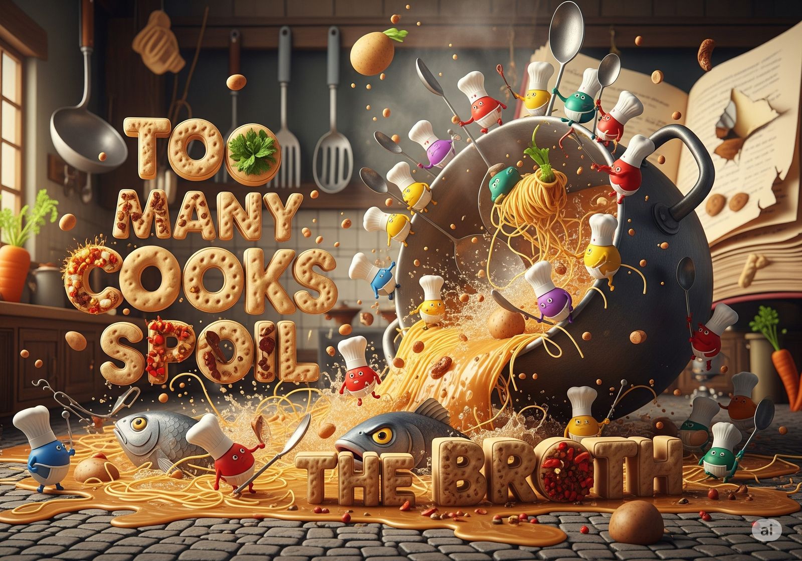 Too may cooks spoil the broth