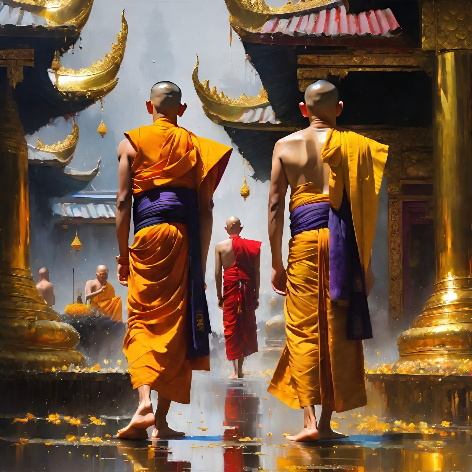 Thai Monks