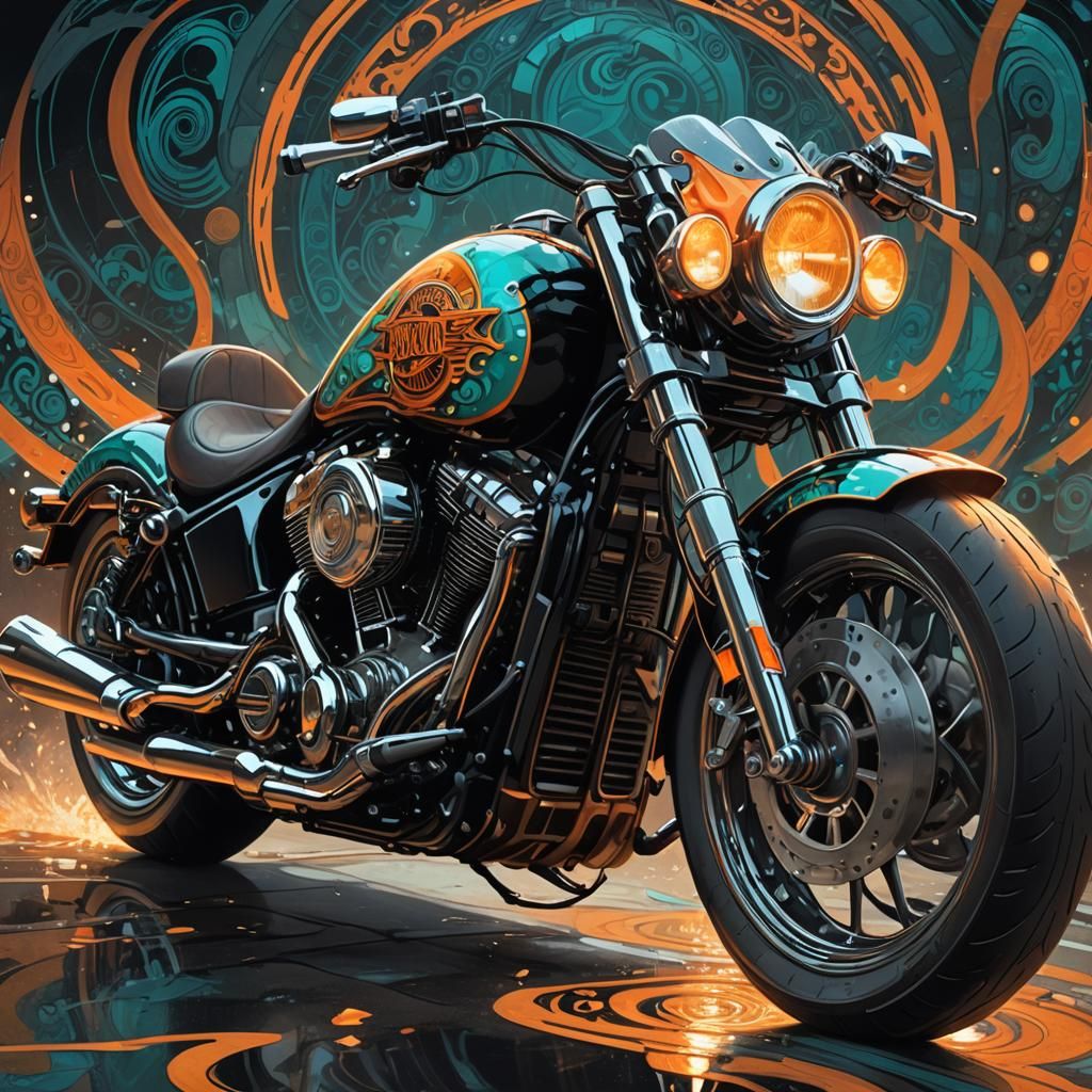 Harley Davidson motorcycle pattern making