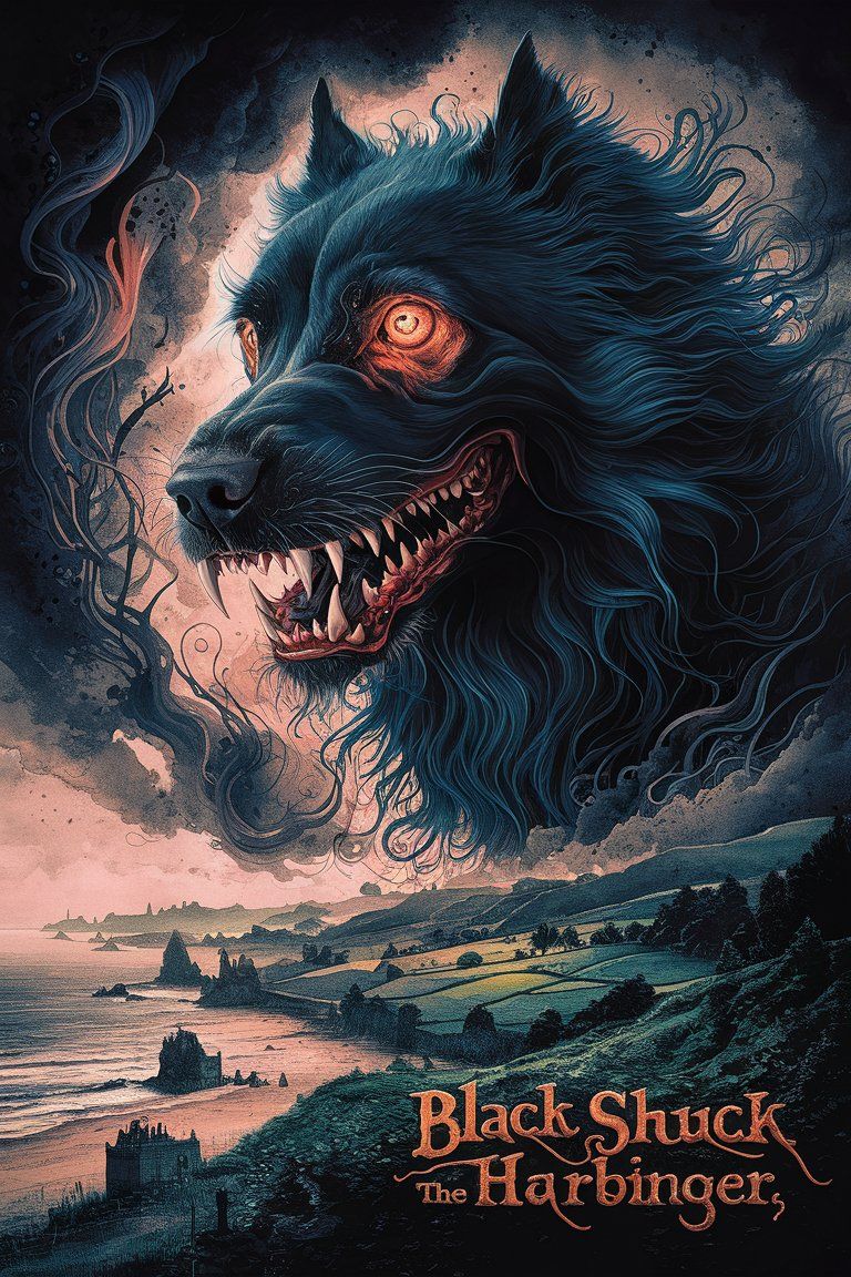 The Black Shuck, a Harbinger