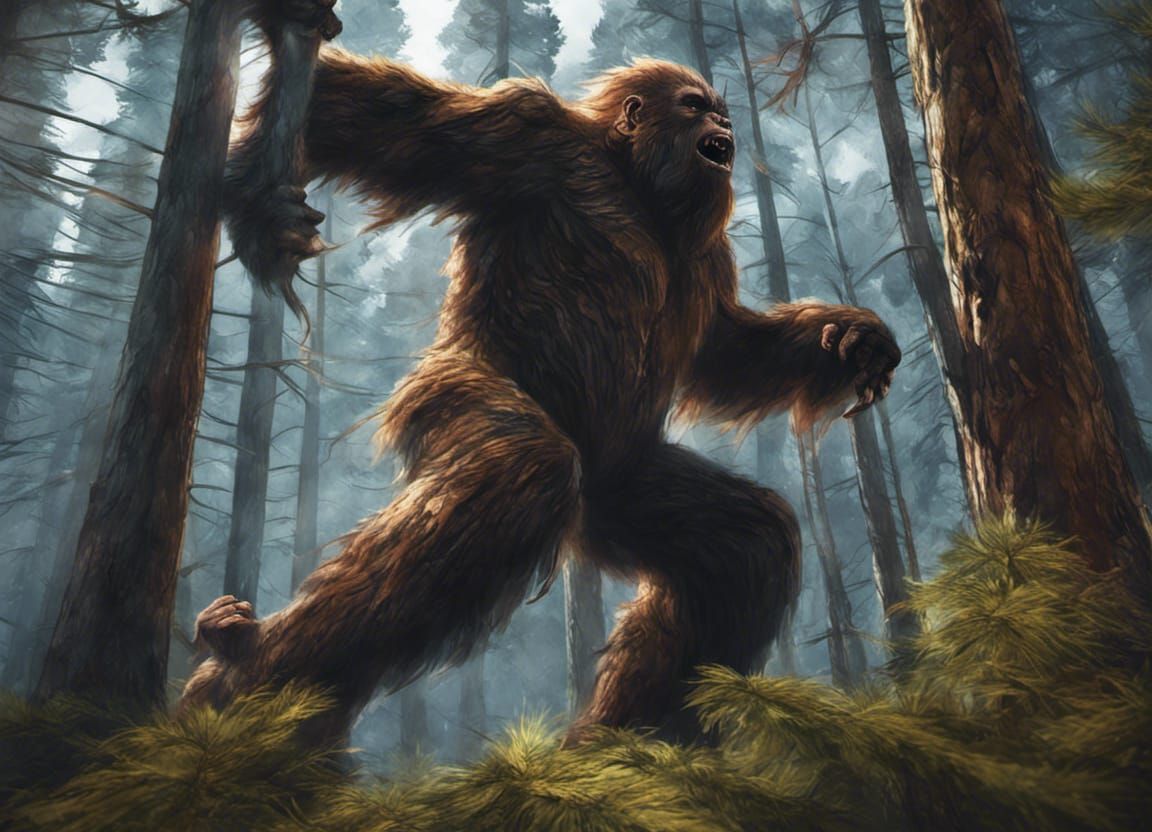 Sasquatch - AI Generated Artwork - NightCafe Creator