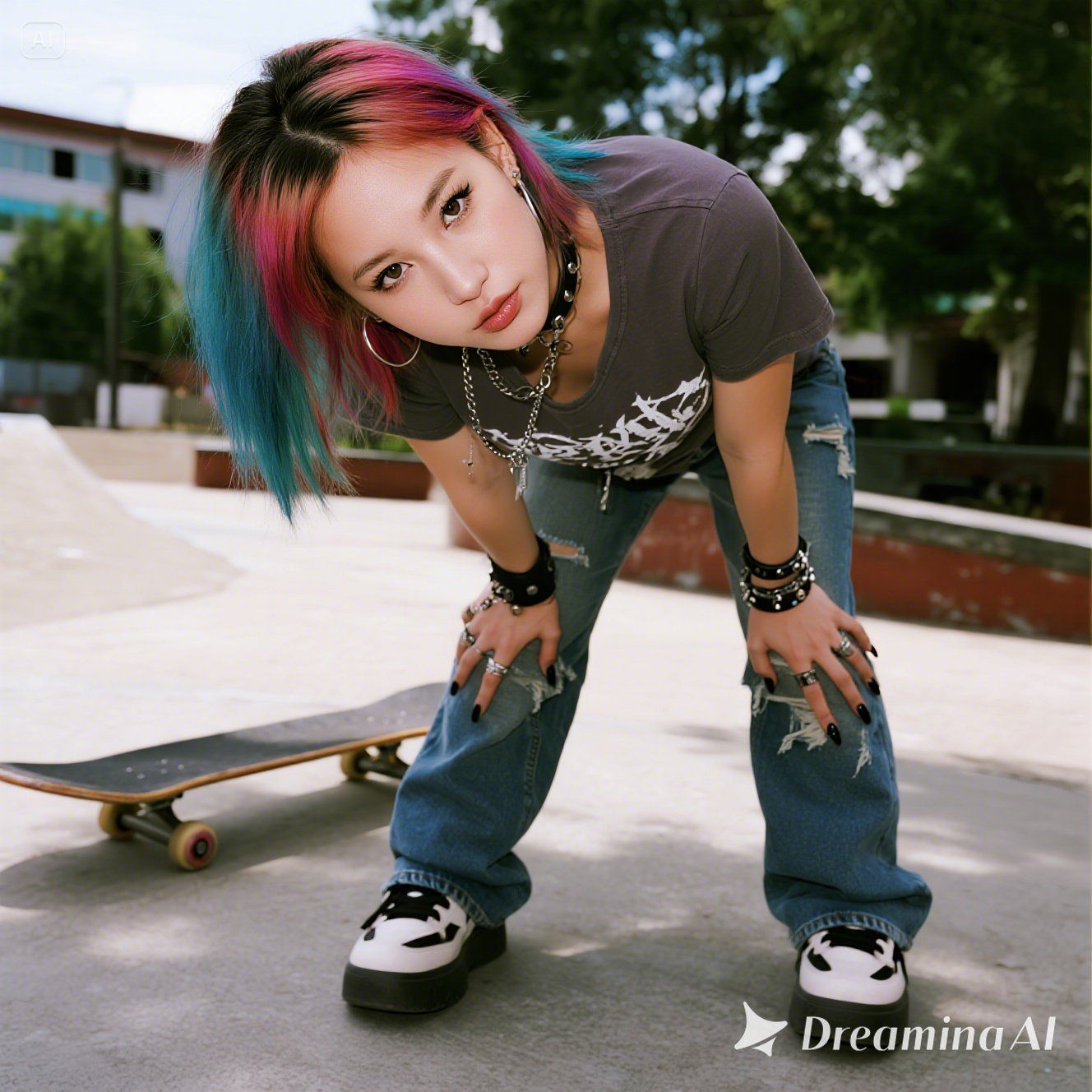 punk skater girl - blending aesthetics
