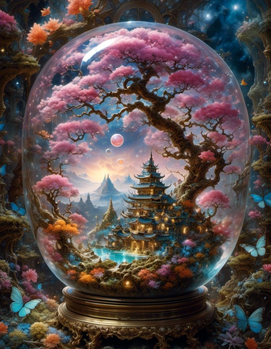 Dreamuniverse glass-sphere
