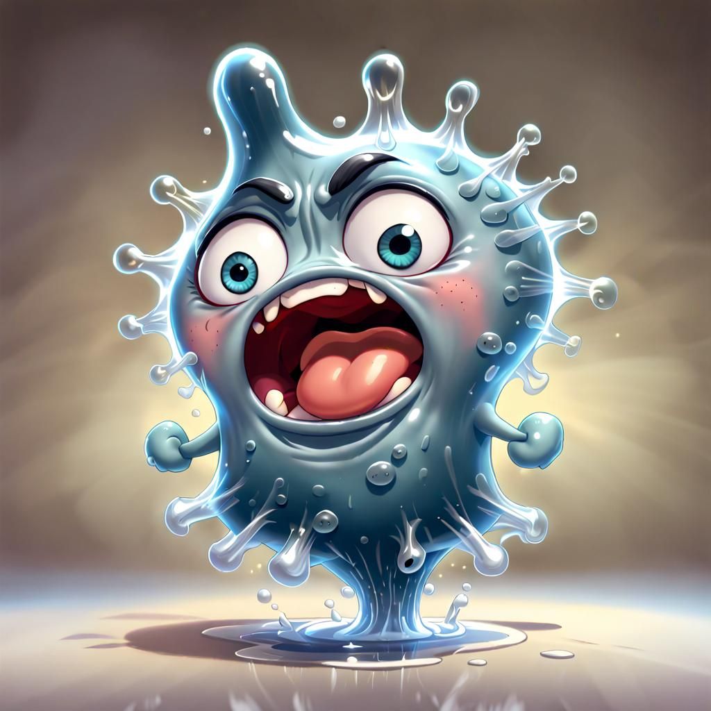 Angry amoeba  by @BunnyFooFoo