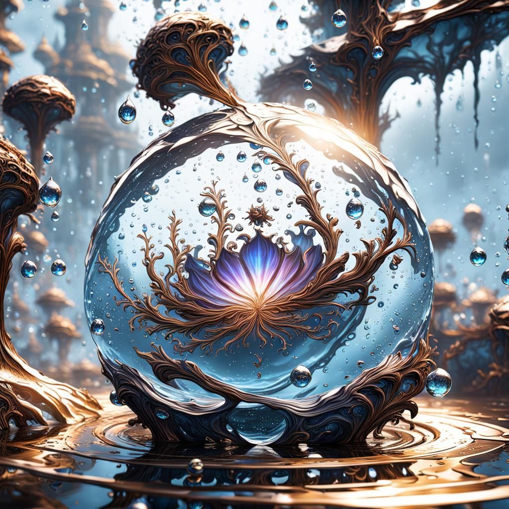 Water Flower  by @Mystical_Stars