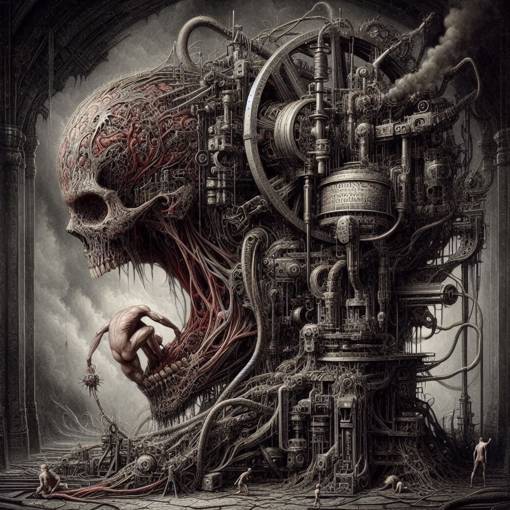 The machine is no longer an excrescence or a protruberance of man – it is man who is now merely the organ of the machine