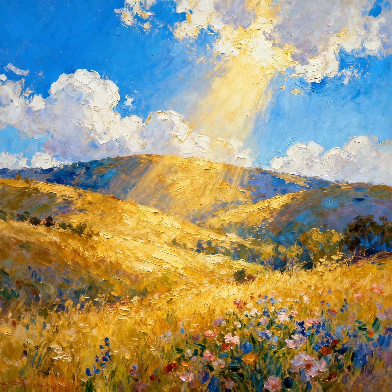 Heavens Rejoice, Earth Glad: Impressionistic Landscape Paint...