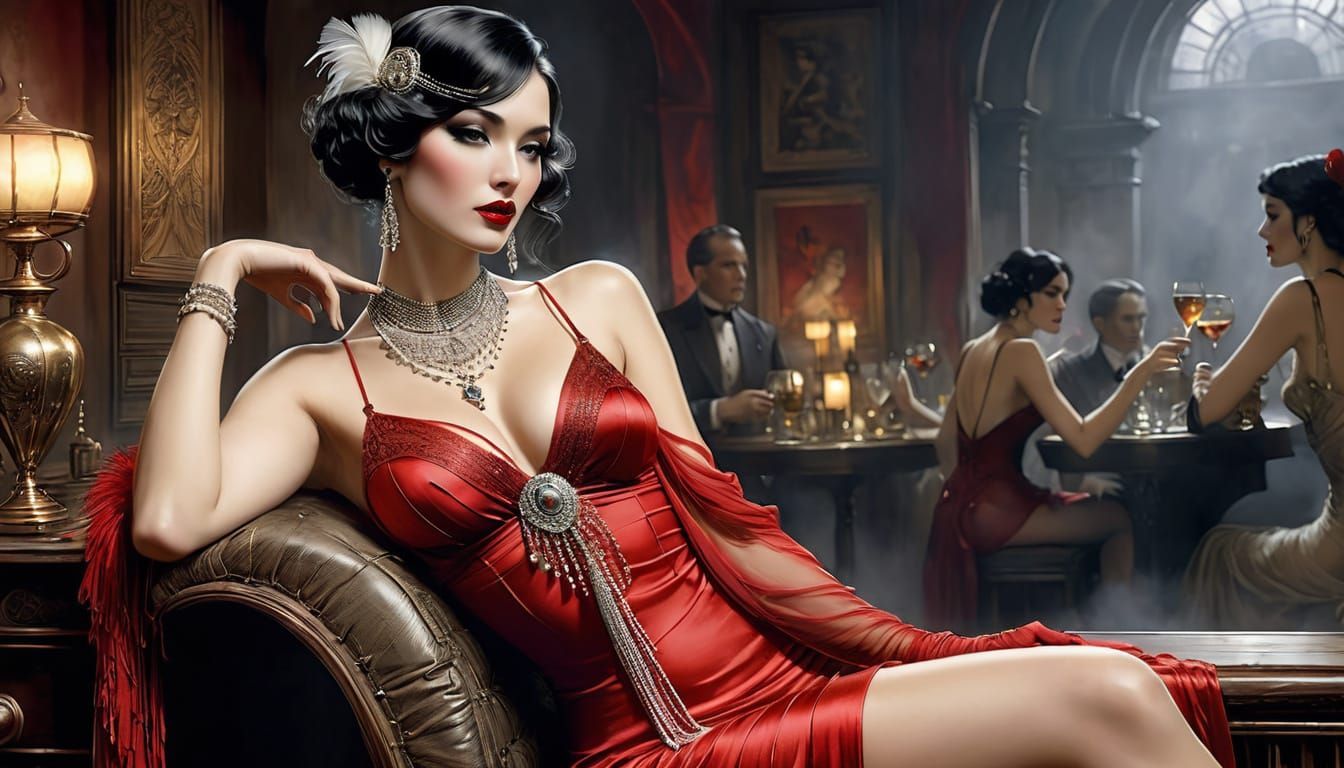 1920´s flapper 2  by @Superbear