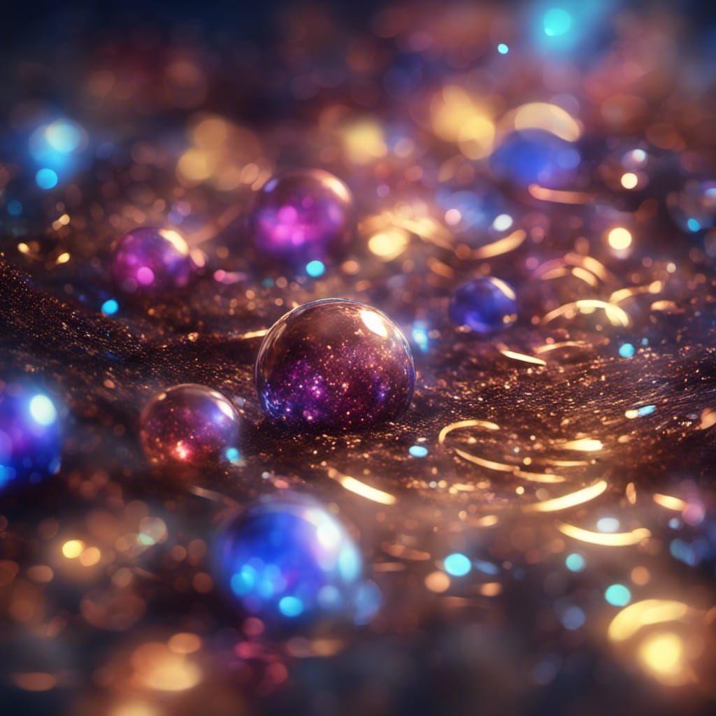 Macro: Glitter drops
