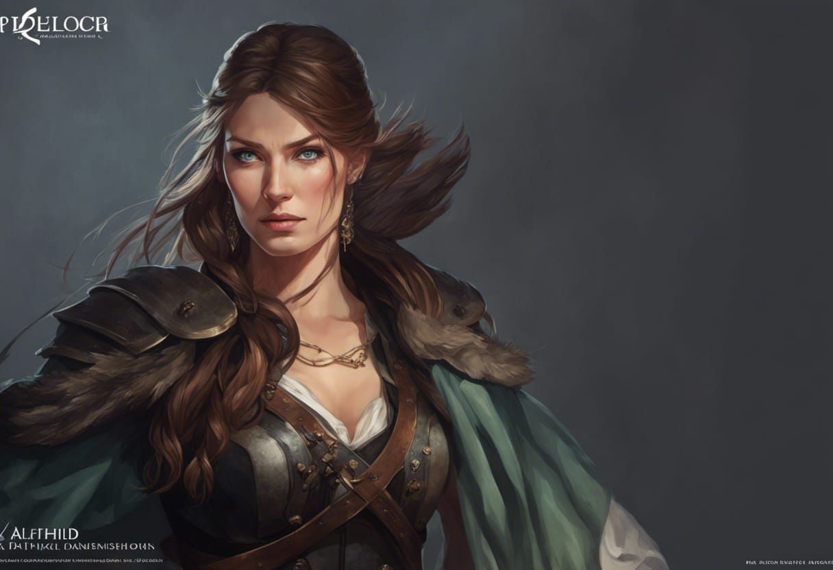Alfhild, Danish Viking Shieldmaiden and Pirate, circa 450 AD