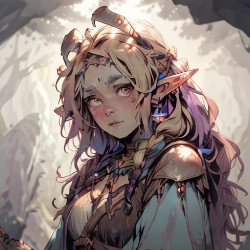 Sweet Druid Girl - AI Generated Artwork - NightCafe Creator