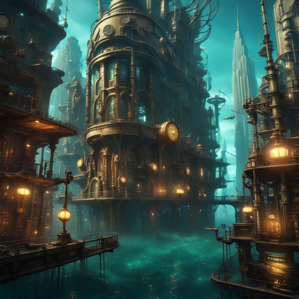 Floating city 2 - AI Generated Artwork - NightCafe Creator