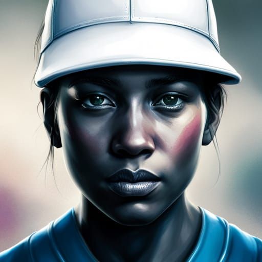 A youth softball player AI Generated Artwork NightCafe Creator