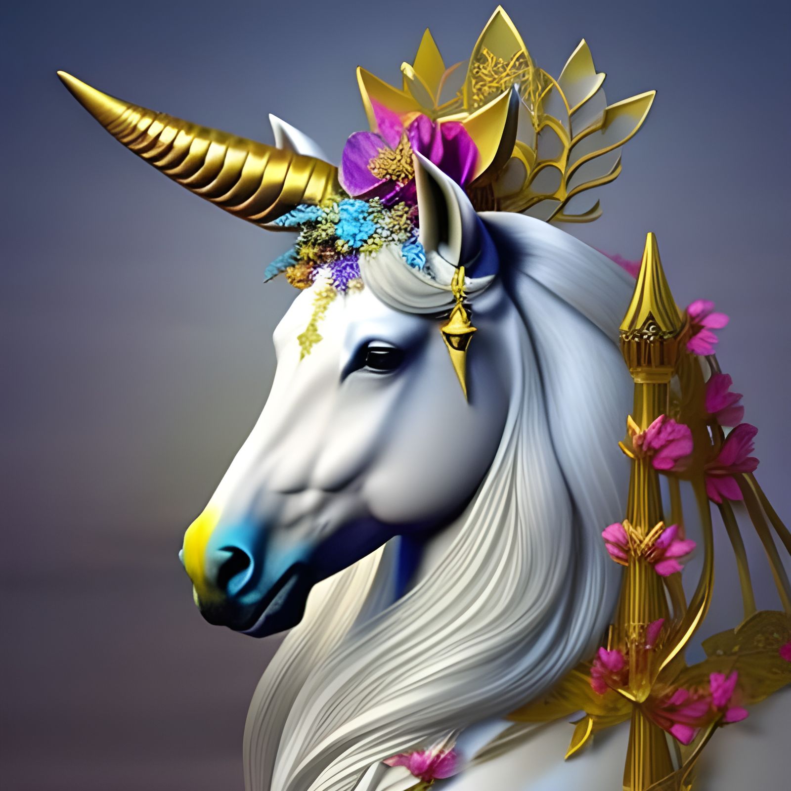 State portrait of a Unicorn false