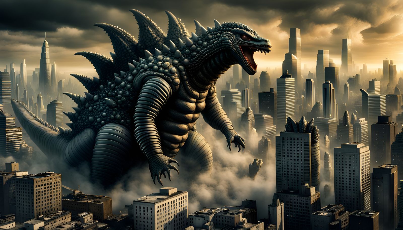 Godzilla Doing What Godzilla Does To Tokyo (Continued)