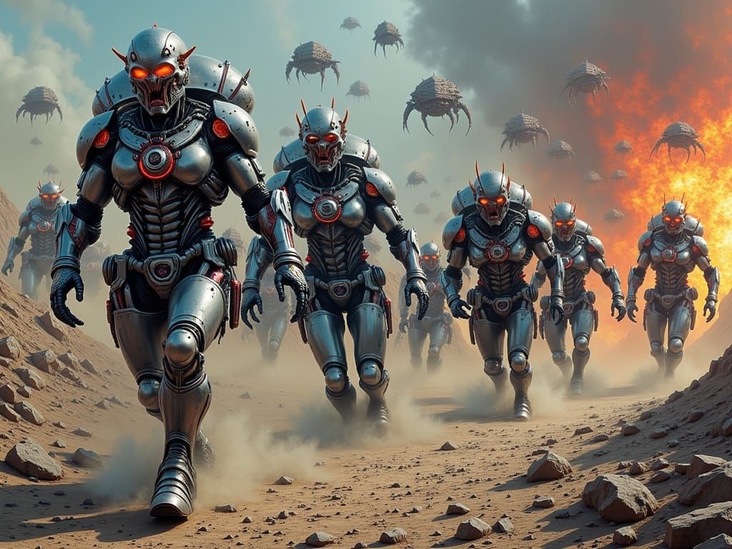 Genetically altered soldiers in gleaming power armor clash with mutated creatures imbued with dark magic. Perhaps one faction relies on slee...