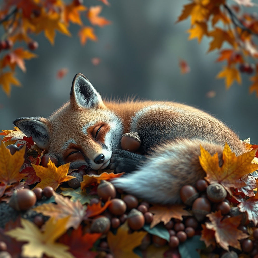 Autumn Fox  by @Schmelly