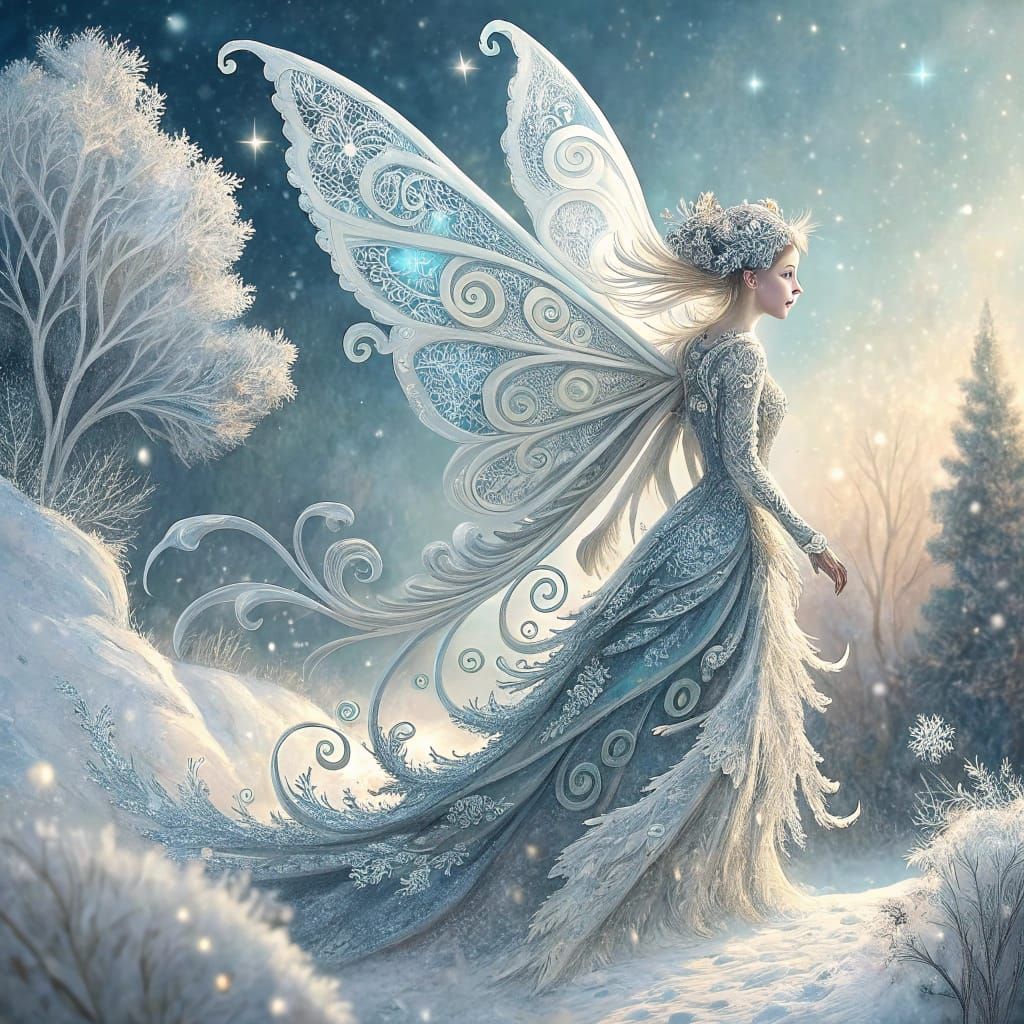 Ice Fairy  by @Syrinx