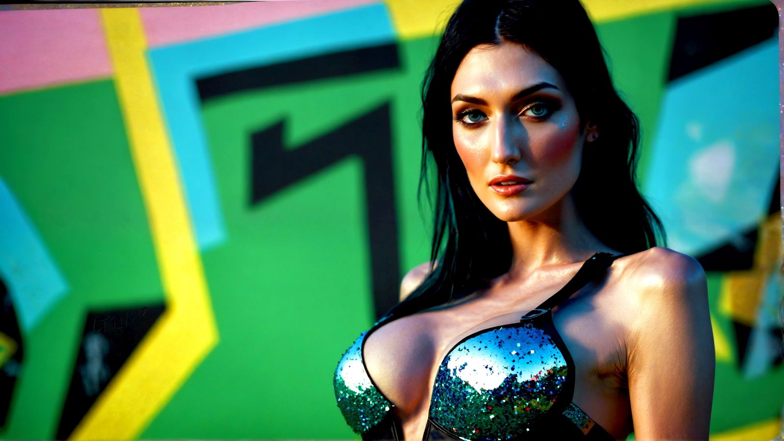 Maxine Kemp - Glitter in the air series.