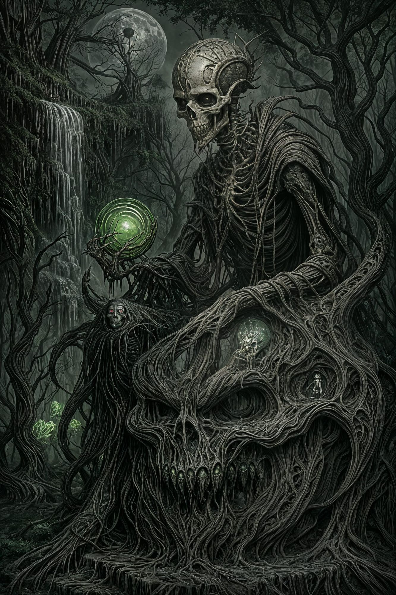 crochet yarn whispers through void