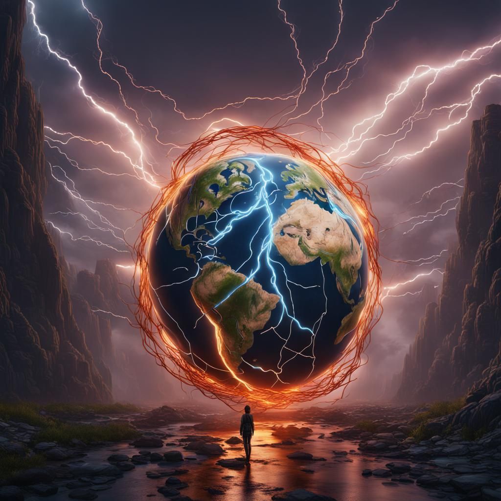 Earth in a Portal  by @RicS