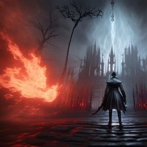 black flame bloodborne videogame final boss