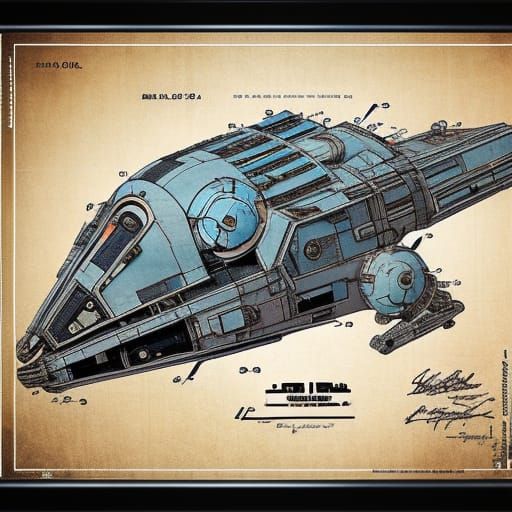 schematic diagrams. Of Spaceships : Blueprint