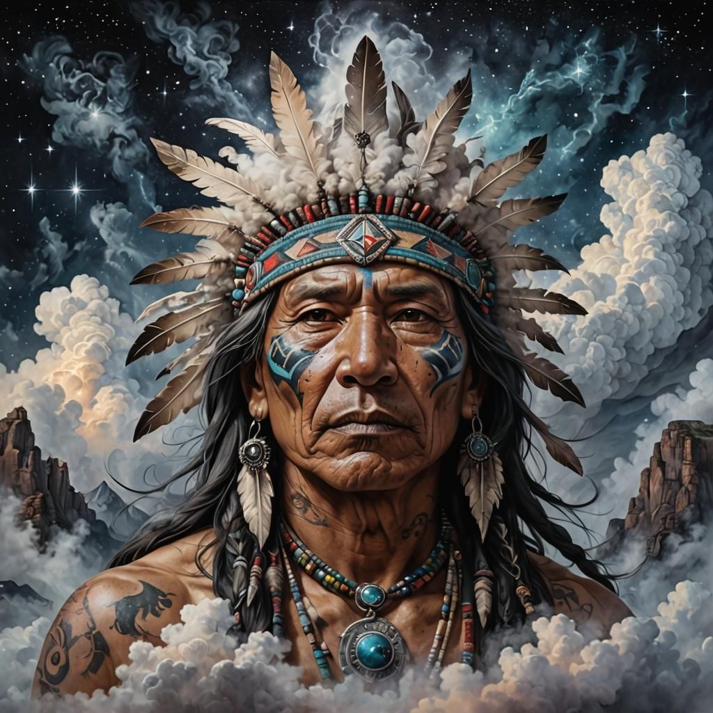 Native American shaman V-IIII