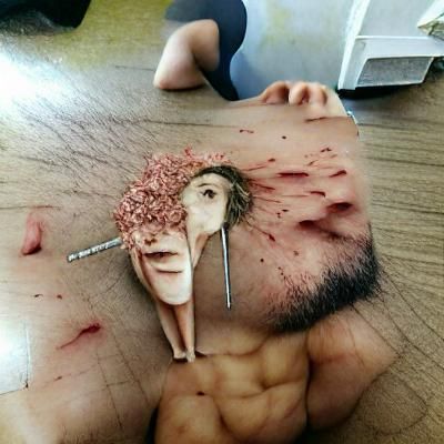 decapitated man