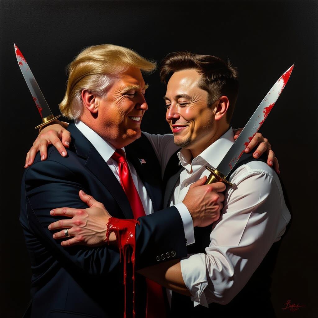 Political Betrayal: Trump and Musk Embrace with Knives