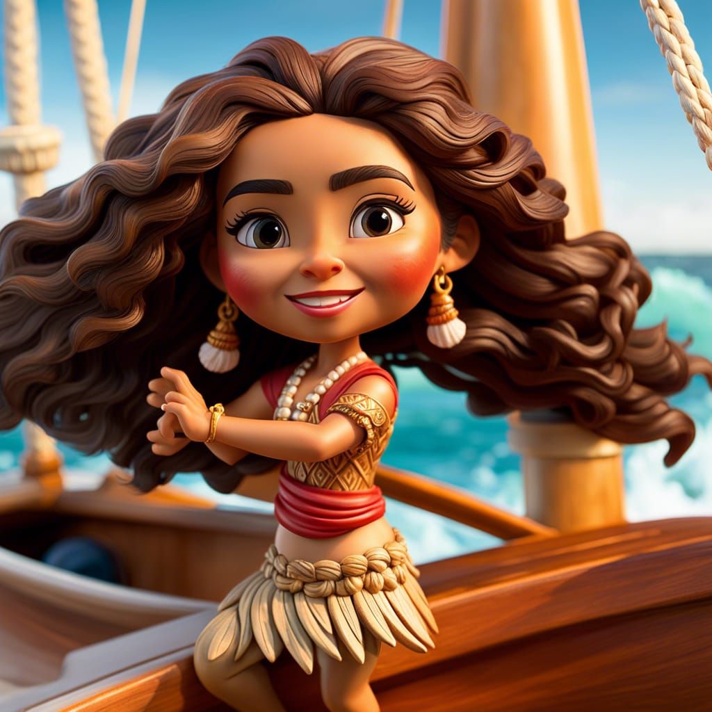 Moana bobblehead - AI Generated Artwork - NightCafe Creator