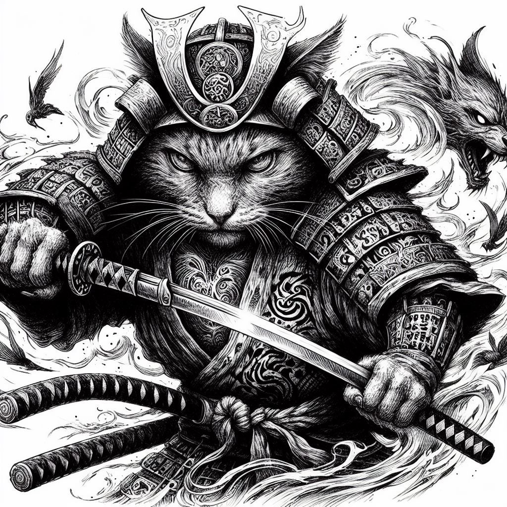 Samurai Cat