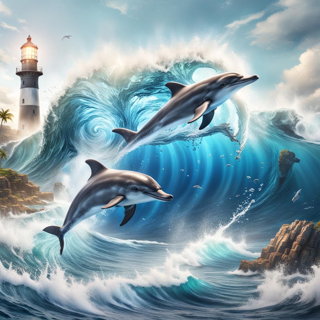 Leaping Dolphins