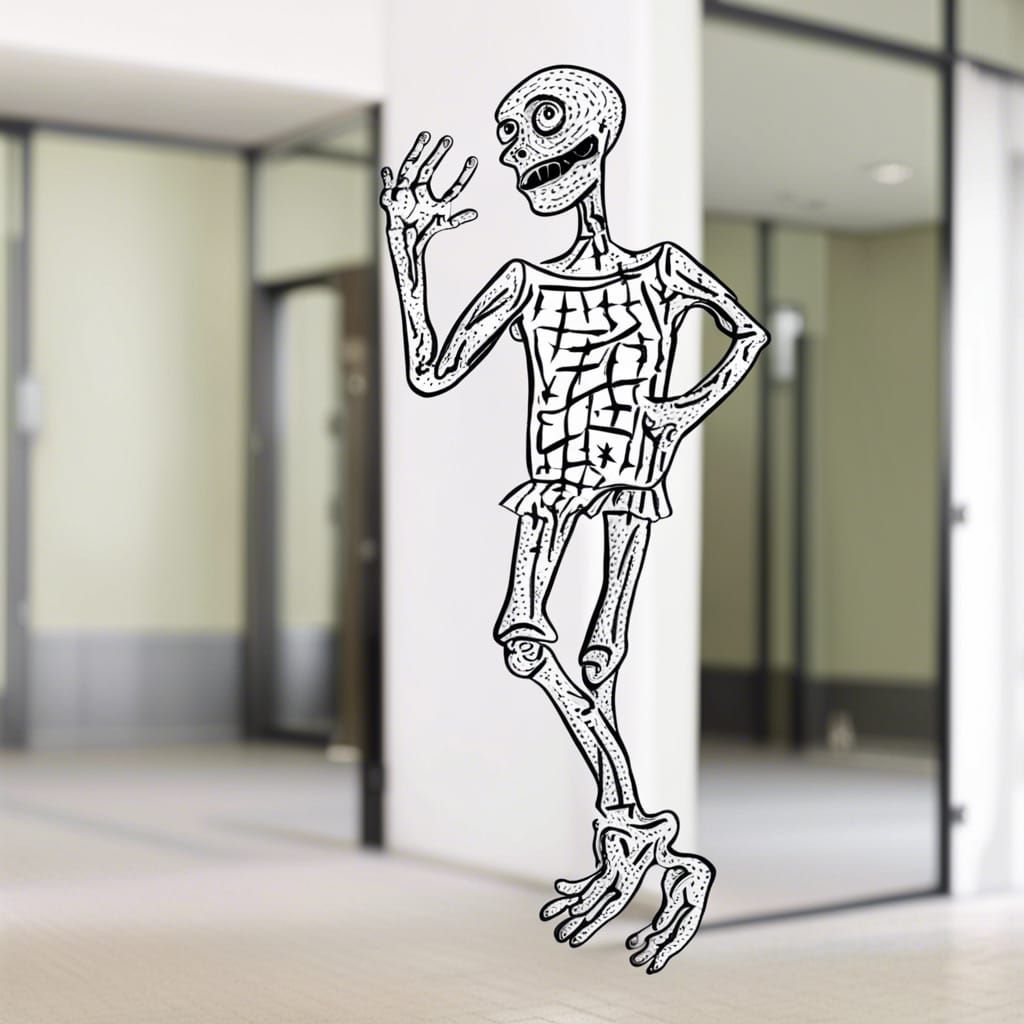 Deformed Figure with Poor Anatomy and Blurry Texture