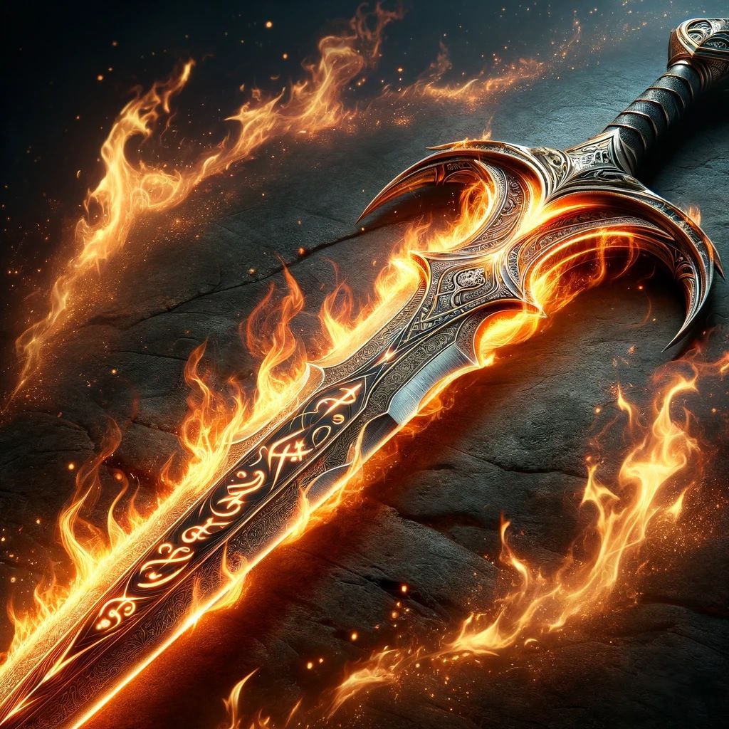Velahr’Kerym, Flametongue Elven Longsword