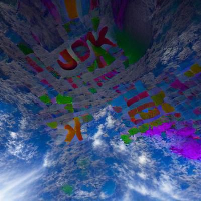 There's a message for you if you look up.
