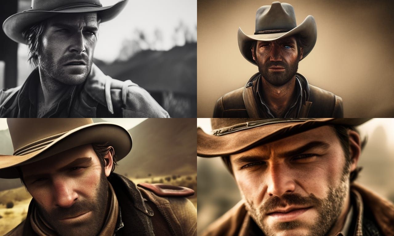 arthur morgan fromred dead redemption, Stable Diffusion