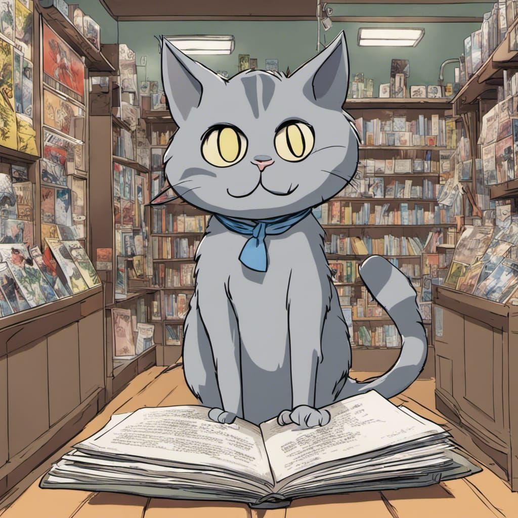 Time to Read Comic Books, Meow