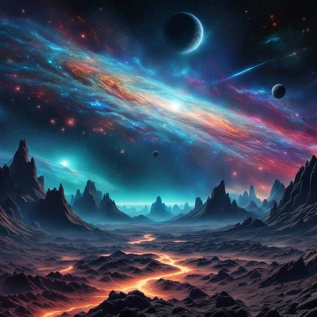 The Vastness of The Stars In Space and  nebula Epic cinemati...