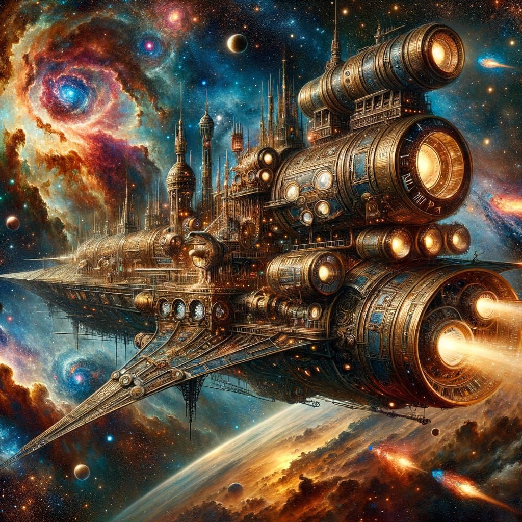 The incredible journey trough space and stars  by @Petra