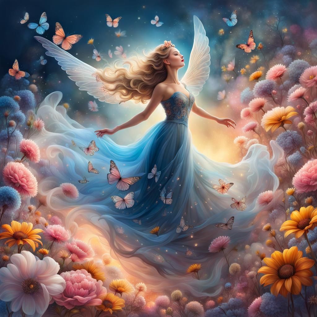 Spring Fairies - AI Generated Artwork - NightCafe Creator