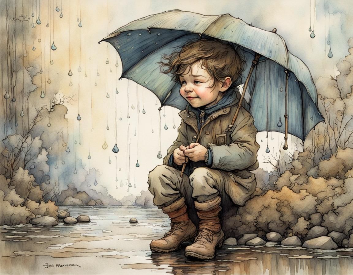 when it rains, I always search for rainbows II  by @Harmanna