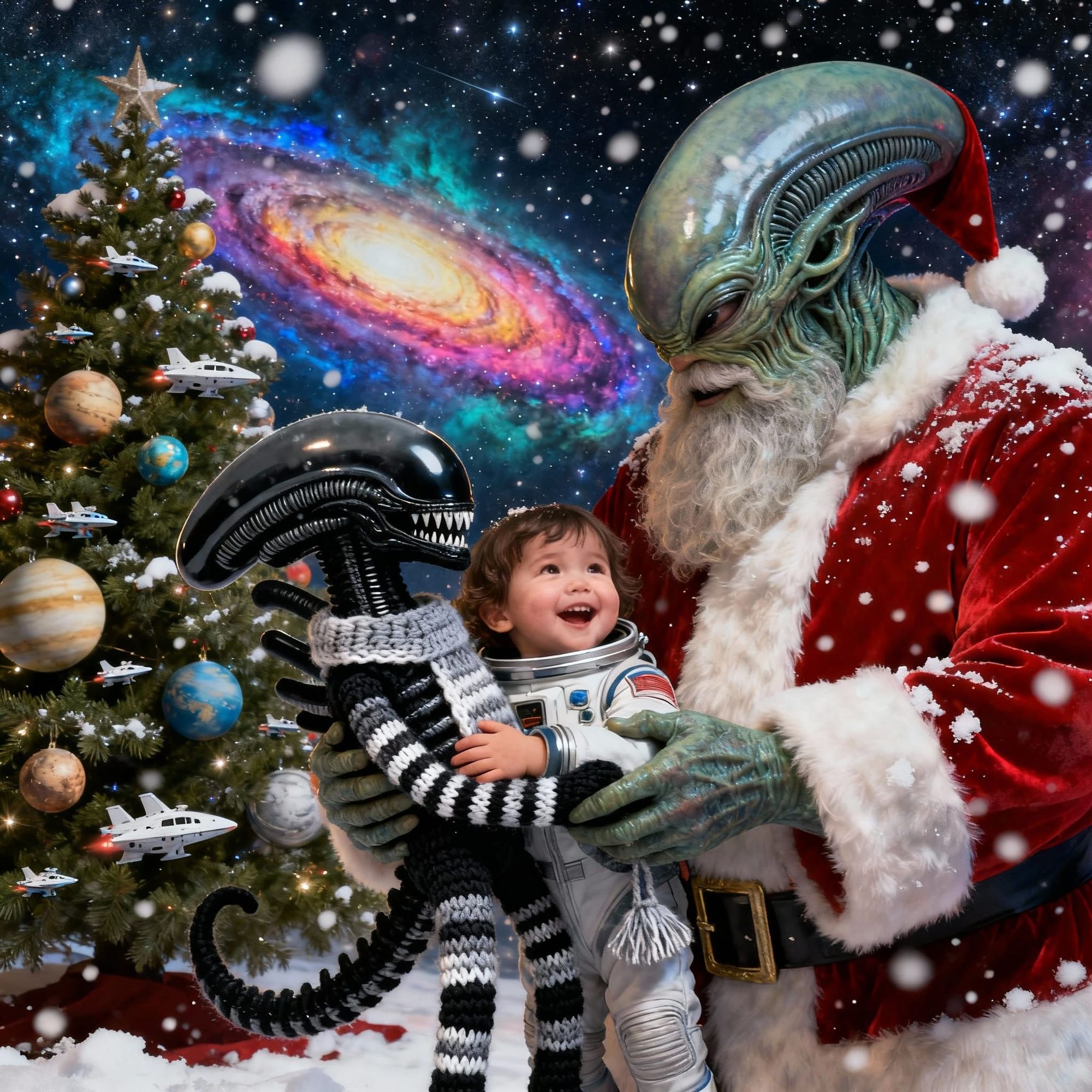 "Thank you Santalien Clause. Just what I wished for!"