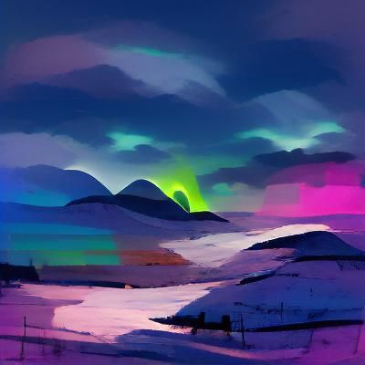 Northern lights colour palette