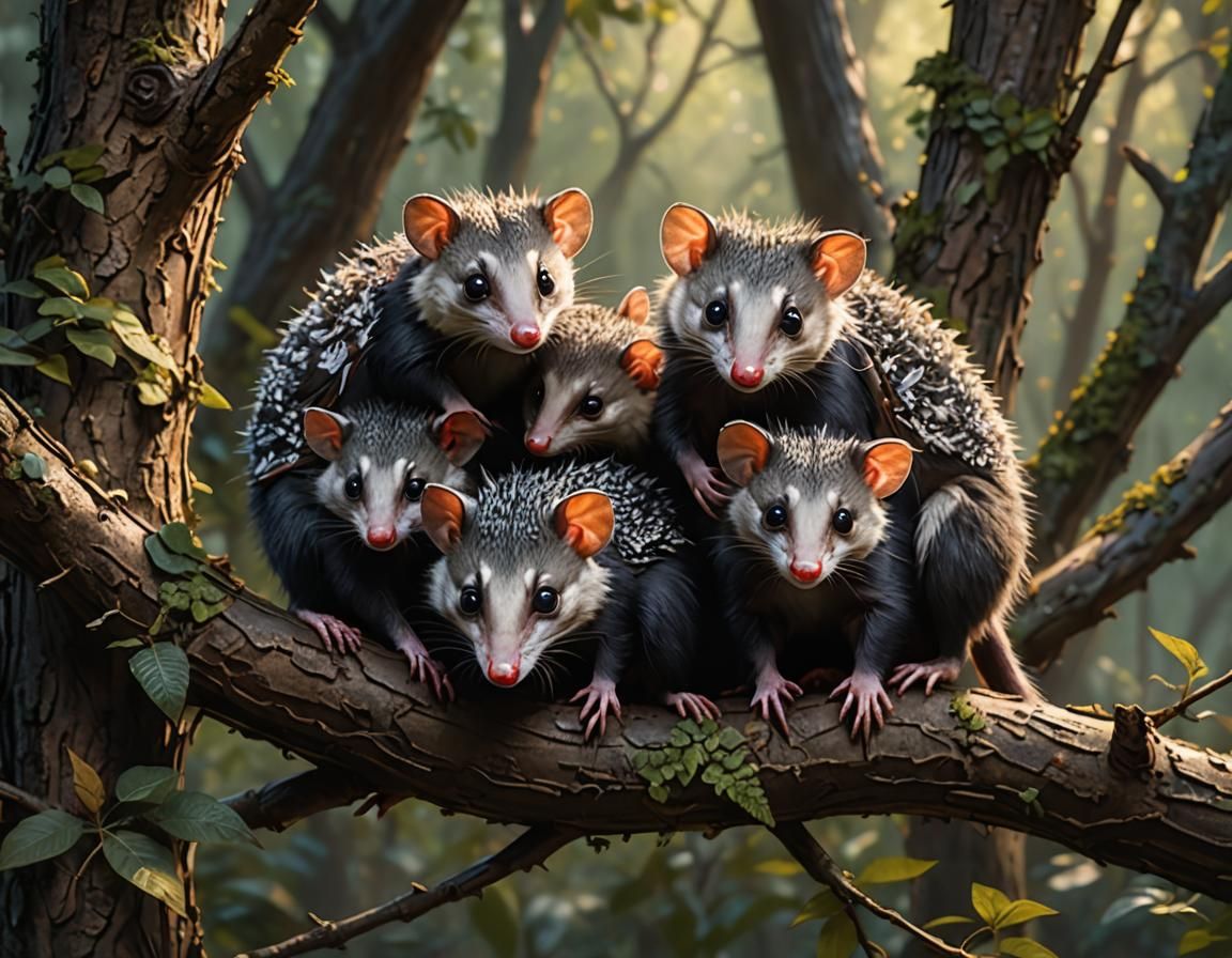 NZ possums - AI Generated Artwork - NightCafe Creator