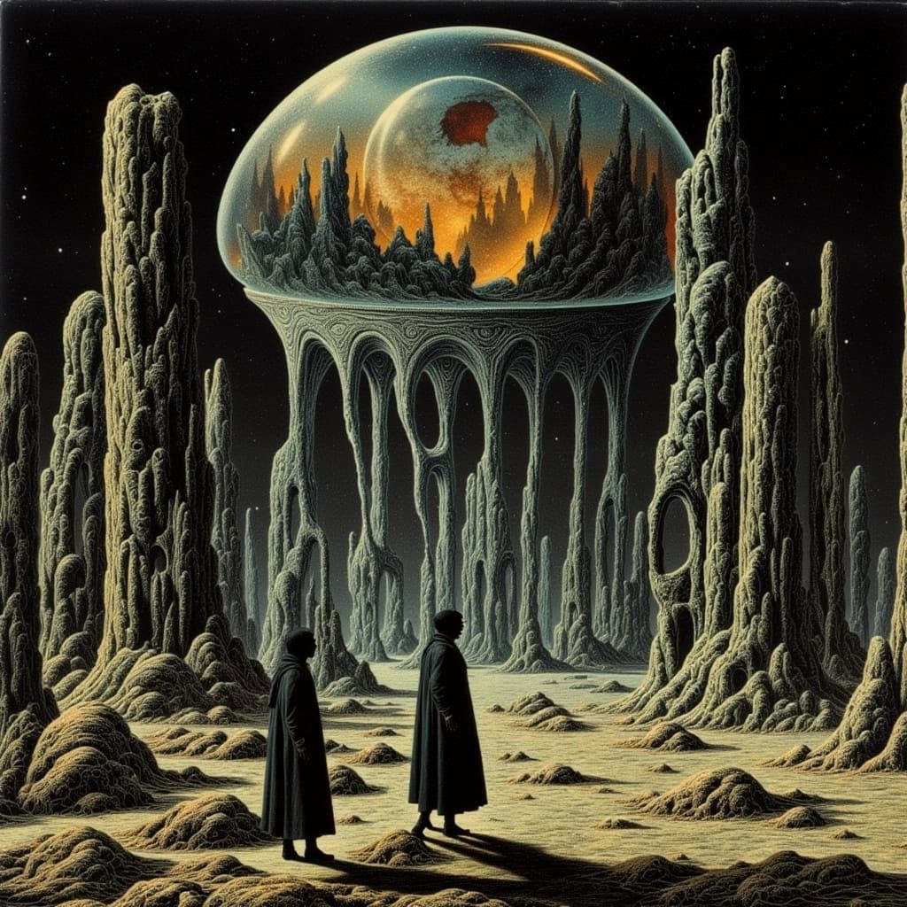 Mammoth Terrarium World Inside Dyson Sphere